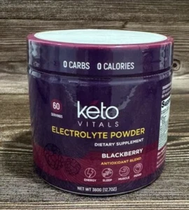 Keto Vitals Electrolyte Powder BlackBerry Energy Drink - Picture 1 of 4