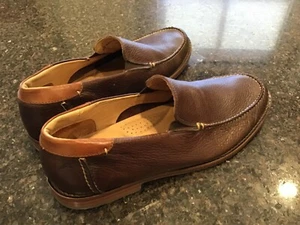Tommy Bahamas Mens Brown Leather Loafers sz 10.5 - Picture 1 of 6