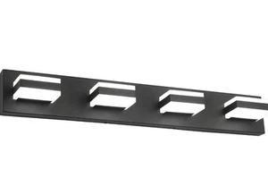 Black Bathroom Light Fixtures,4 Lights Bathroom Vanity Light, LED Dimmable Matt - Picture 1 of 9