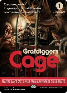 1x FOIL Grafdigger's Cage FOIL Borderless NM - Secret Lair 324 - Picture 1 of 1
