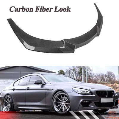Divisores de labios de parachoques delantero de carbono para BMW F06 F12 F13 640i 650i 2012-2018 Foto 1 de 4