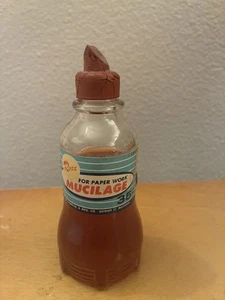 Vintage Ross Mucilage Glue Glass Bottle 35 cents. Kmart sticker 23 cents - Picture 1 of 6