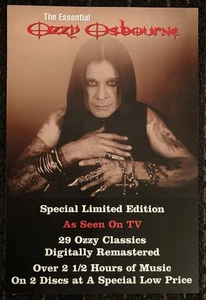 The Essential OZZY OSBOURNE 12x18 record store promo poster flat 2sided Epic2003 - Picture 1 of 10