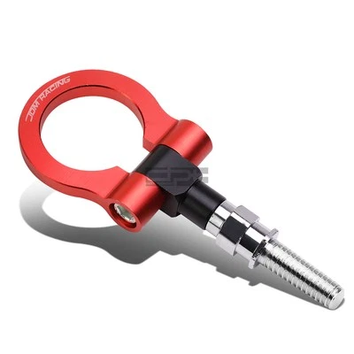 Fit 09-13 Honda Fit 7" M18 X 2.5 T-6061 Aluminum Red Front/Rear Tow Hook Ring - Image 1 of 4