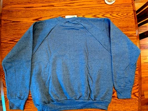 Fruit Of The Loom XL Sweatshirts. 90er Vintage, Made in USA. neu mit Etikett. Blau - Bild 1 von 7