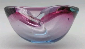Vintage Murano Art Glass Purple Bowl/Trinket dish/Ashtray (W08) - Picture 1 of 10