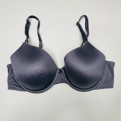 Sujetador Camiseta Warners 36C Con Aros Nylon Acolchado Copas Espalda Alisador Gris Foto 1 de 4