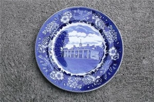 VINTAGE STAFFORDSHIRE WARE von ADAMS KERAMIK TELLER MOUNT VERNON SHOPS VIRGINIA - Bild 1 von 2