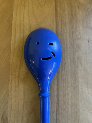 Zak Designs 12 1/4" Melamine Serving Spoon with Winking Face Blue - Image 1 of 4