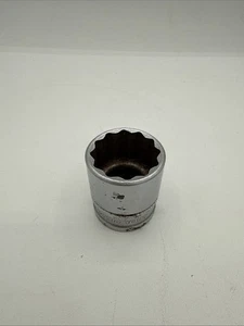 Snap-on Tools 1/2" Drive Chrome Metric Socket 24mm 12-Point SWM241 USA - Picture 1 of 8