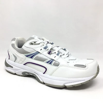 Vionic Walker Walking Shoes Sneakers Womens Size 8 W Wide White Leather Orthotic - Image 1 of 4