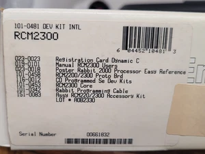 (1 PC)   RCM2300   101-0481  RABBIT SEMICONDUCTORS      MICROPROCESSOR MODULE - Picture 1 of 9
