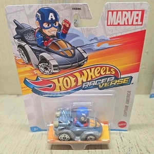 Coche diecast Mattel Hot Wheels RacerVerse Capitán América Marvel 2024 - Imagen 1 de 8