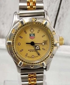 Orologio TAG Heuer 964.008R Quarzo 26,5mm Donna Quadrante Oro Swiss Made Tondo Usato - Foto 1 di 8