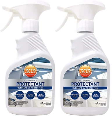 GOLD EAGLE CO. 2 PACK 303 Aerospace Protectant 10 OZ Spray VINYL RUBBER PLASTIC LEATHER BOAT