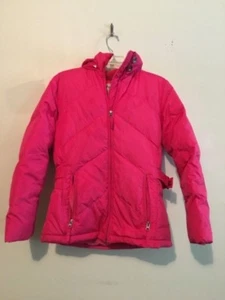 Jonathan Stone Size L 14/18 Pink Hooded Coat Down Feather Teenage Girls Jacket - Picture 1 of 2