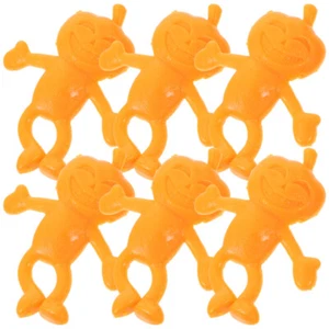 2 Pack Weichkleber Kürbismann Spielzeug Halloween-Partygeschenke - Afbeelding 1 van 12