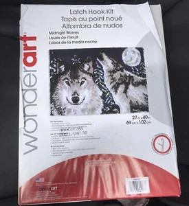 Kit Gancho Pestillo Wonderart 27"X40" Lobos Medianoche Caja Abierta ENVÍO GRATUITO - Imagen 1 de 4