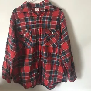 Big Mac JC Penney Flannel Vintage 70s Long Sleeve Men's Size Large - Picture 1 of 6
