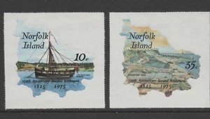 1975 NORFOLK ISLAND 150th ANNIVERSARY SECOND SETTLEMENT SG163-164 self-adhesive - Picture 1 of 1