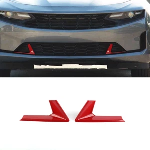 2x Tapicería de parachoques delantera roja para Chevrolet Camaro 2019 2020 2021 2022 2023 exterior - Imagen 1 de 14