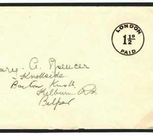 GB KGV Cover BANK OF ENGLAND Stationery *LONDON PAID* V.Scarce {samwells}40.10 - Picture 1 of 5