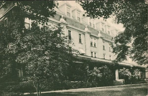 Postal dividida de Blairstown NJ vista de Insley Hall, Blair Academy publicada 1936 - Imagen 1 de 2