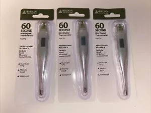 Veridian Healthcare Transparent Digital Thermometer (Pack of 3) New In Package - Picture 1 of 3