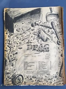 DRAG CARICATOONS Magazine Marzo 1971 Vol 9 No.2 Carreras Animación Rata Varilla Vieja Skool - Imagen 1 de 5