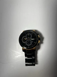 Alexandre Christie Chronograph Black Dial Gold And Black - Picture 1 of 9
