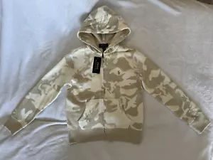 Polo Ralph Lauren Camouflaged Logo Zip Hoodie Beige KID Small 8 New with defects - Picture 1 of 9