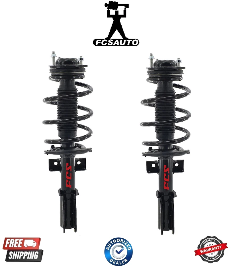 Conjunto de puntal de suspensión delantera L/R y resorte helicoidal FCS para Chevy Traverse 13-17 Foto 1 de 1