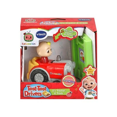 VTECH COCOMELON TOOT-TOOT DRIVERS JJ TRACKTOR & SMARTPOINT TRACK 18 MONTHS+ 5581 - Image 1 of 3