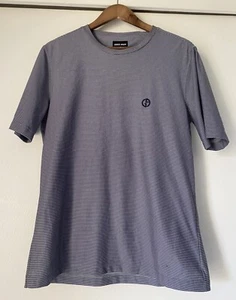 Giorgio Armani Mens Striped Shirt GA Logo Size 48 (medium) ~ New - Picture 1 of 5