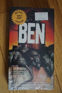 Ben (VHS 1989) Prism Release Rat Horror Michael Jackson NEW SEALED - Picture 1 of 6