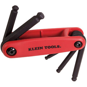 Klein Tools 5-Key Metric Grip-It Ball End Hex Set - 70572 - USA BRAND