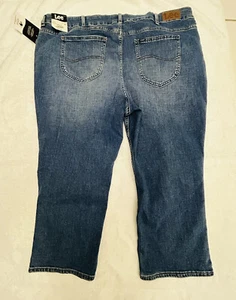 Women's Lee Jeans Capri Mid-Rise Size 26W M Seattle Fog Regular Fit Stretch NWT - Picture 1 of 14