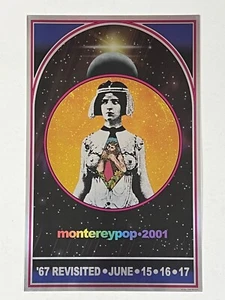 Monterey Pop - 2001 - '67 Rivisitato - 2001 Foil Litografia Poster di Tom Wilkes - Foto 1 di 5