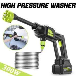 Electric Cordless High Power Pressure Washer Water Spray Gun Car Wash Cleaner US - Picture 1 of 13