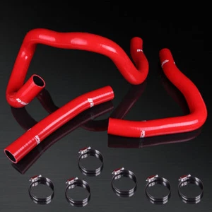 JDM 08-12 Lancer Galant Fortis CY2A–CZ4A 4-Ply Red Radiator Silicone Hose Kit 09 - Picture 1 of 1