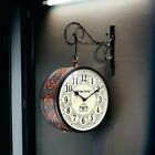 Latest Vintage Clock Abstract Iron Station Analog Clock (10 X 10 Inch)