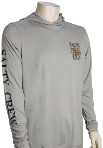 Salty Crew Ink Slinger Surf Hoody - Silver - New - Picture 1 of 1