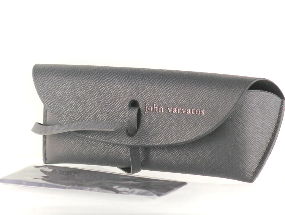 New Authentic John Varvatos Unique Optical Case with Microfiber Cleaning Cloth