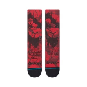 Calcetines informales Stance talla L para hombre Crew Chucky Friends Till the End Wanna Play rojos - Imagen 1 de 11