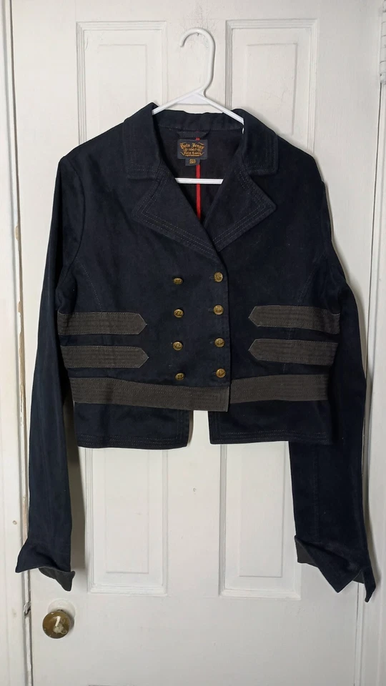 Polo Ralph Lauren Woman 1967 Vintage Button Up Military Band Style Jacket XL 1d - Image 1 of 4
