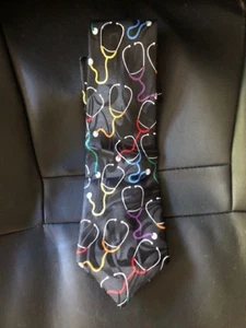 Steven Harris Doctor Stethoscope Design Men's Necktie Neck Tie Designer - Picture 1 of 4