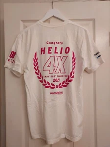 Men's T Shirt Large 2021 Indy 500 Helio Racing - Picture 1 of 7