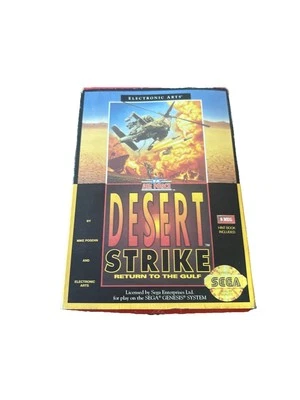 PROTECTOR DE CARTÓN VIDEOJUEGO CIB DESERT STRIKE RETURN TO THE GULF SEGA GENESIS Foto 1 de 4
