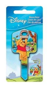 Hillman 87628 Brass #KW1/KW10 Winnie The Pooh Single Sided Blank Key (Pack of 5) - Picture 1 of 1