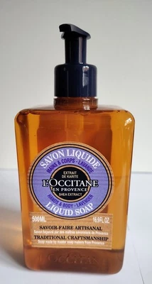 L'Occitane En Provence Liquid Soap for Hands & Body Lavender 500ml - NEW - Image 1 of 3